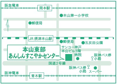 本山東部地図