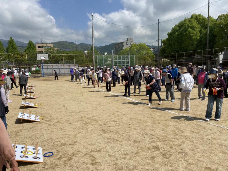 シニアクラブ輪投げ